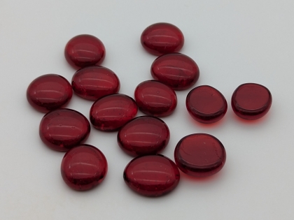 Glasnuggets rubinrot transparent 15-17 mm/1 kg